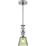 Подвесной светильник LUMION MANOLA 8047/1А SUSPENTIONI LN24 E27 1*60W 220V хром/зеленый металл/стекло 8047/1A